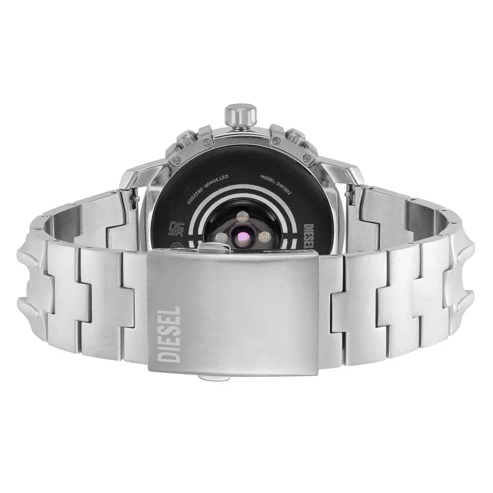 DIESEL DZT2040 GRIFFED GEN 6 SILVER STAINLESS STEEL BRACELET MENS SMARTWATCH